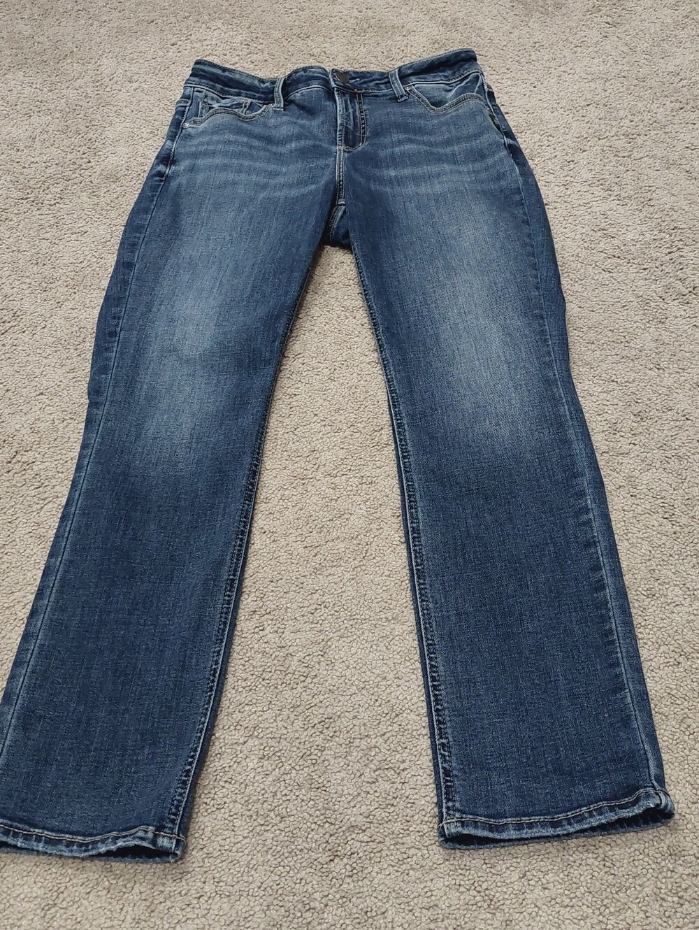 Silver Jeans Co. Elyse Straight Leg Jeans size 30 Dark Wash High Waisted